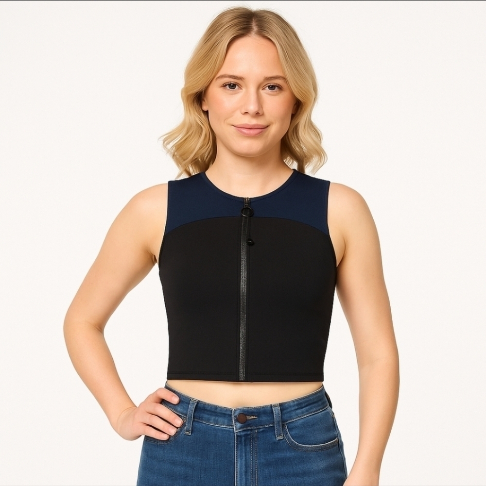 Lululemon x Roksanda Face Forward Crop Top True Navy Black 12